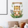 Fun-f160 Cartoon Tiger Swing Children's Bedroom Living Room Home Beautification Wall Sticker