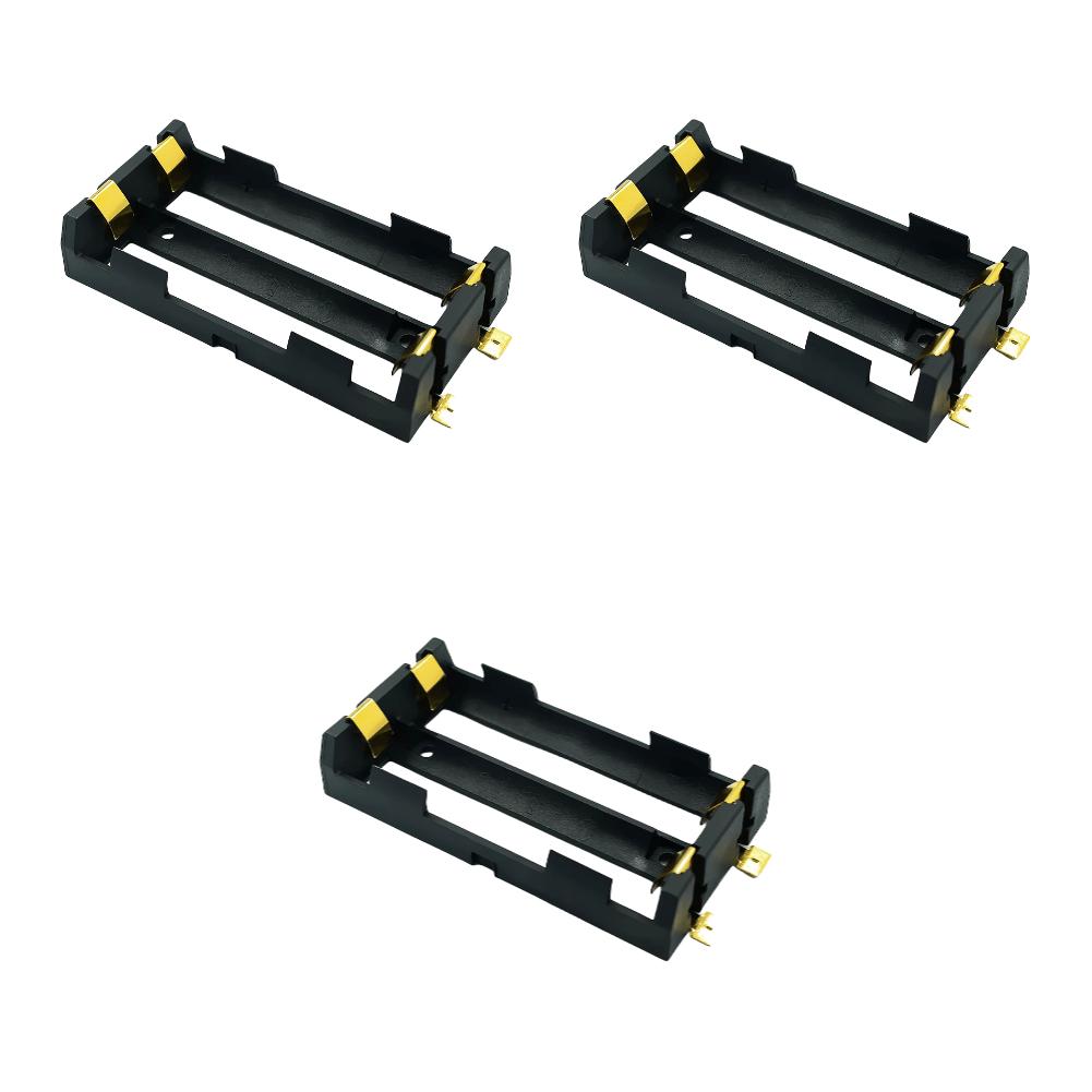 1-5 Stück 18650 SMT Batteriehalter 18650 SMD Batteriebox mit Bronzestiften Wiederaufladbarer Batteriehalter Clip Aufbewahrungskoffer Powerbank