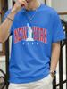 The Statue Representing New York Man Tee Shirts ONeck Summer New Short Sleeve Fashion Cotton Streetwear Loose Casual TShirt