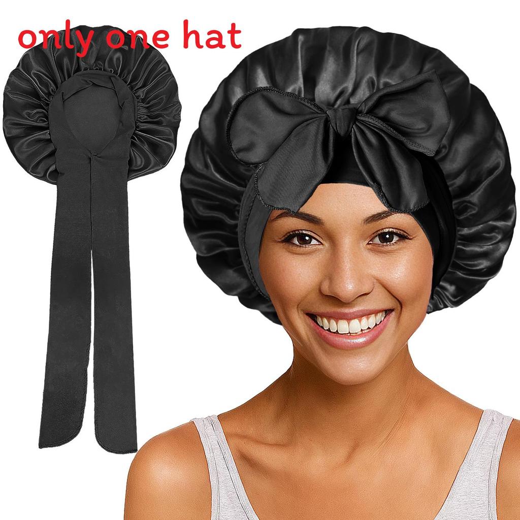 Highquality Satin Sleep Hat For Ladies With Windproof Features And Foldable Design For Daily Wear Style A