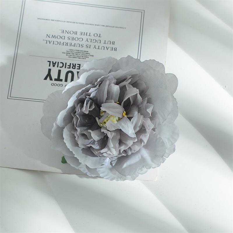 10cm Peony Silk Artificial Flower Heads for DIY Hair Accessories & Handmade Jewelry