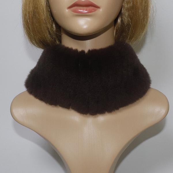 

Шарф-повязка из меха кролика рекс для женщин, зимний, теплый, мягкий, из натурального меха кролика рекс, модный пушистый шарф из натурального меха для девочек Good elasticity коричневый