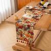 American Retro Floral Table Runner Long Decorative Cloth for Coffee TV Dining Table Atmosphere Fabric Cover