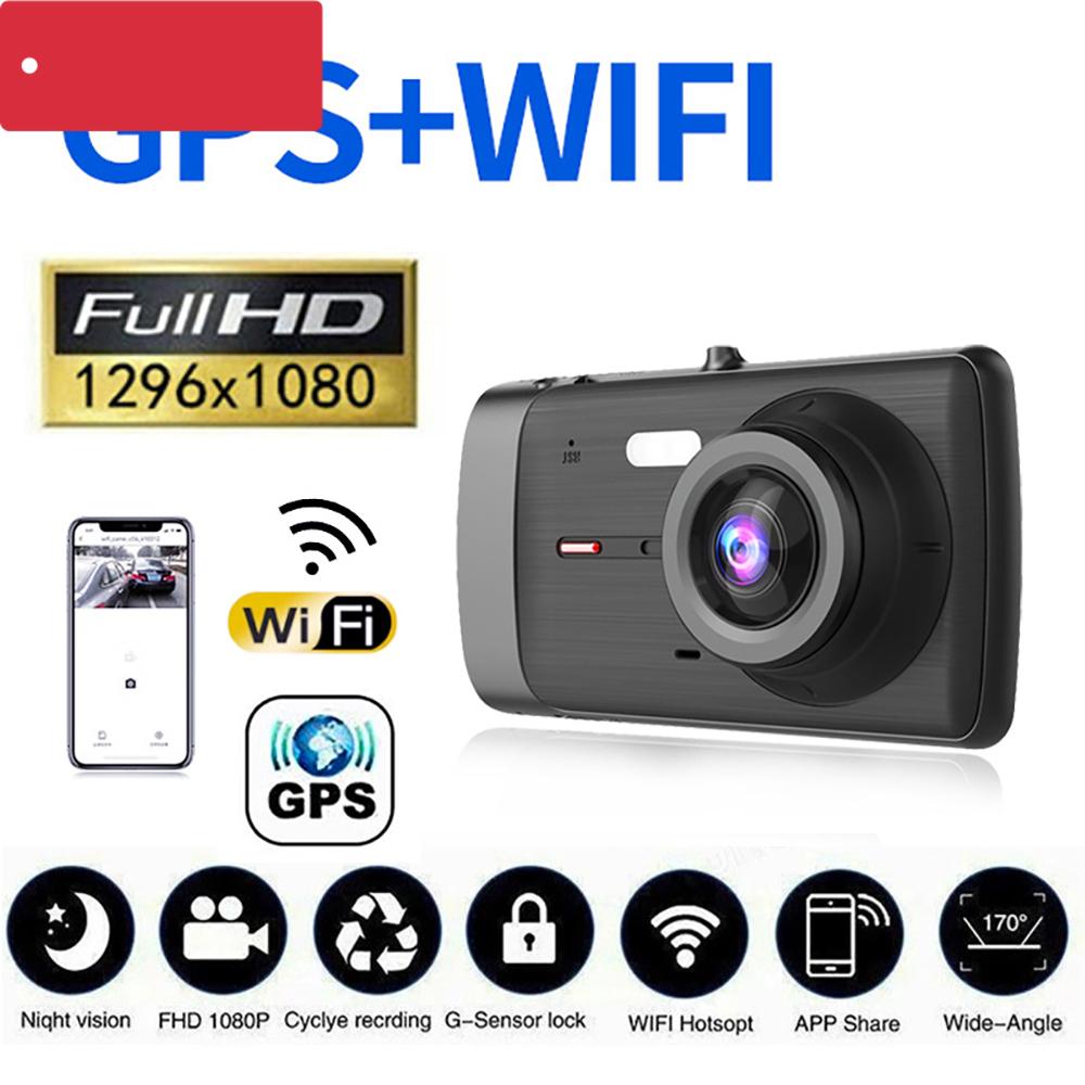 

Dash Cam 1080P HD Car DVR Car Video Recorder WiFi GPS Dashcam Vehicle Reversing Camera Car Accessories Auto Black Box Rear View