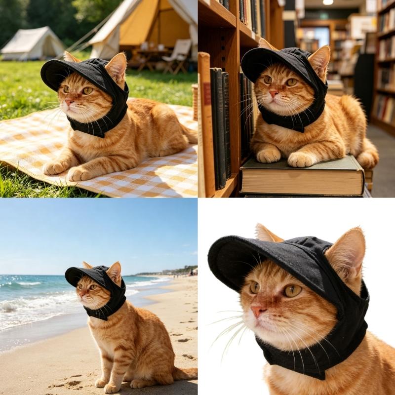 Lovely Dog Bonnet Cap Dogs Sport Accessory Adjustable Breathable Dog Sun Hat with Ear Holes Pet Baseball Cap