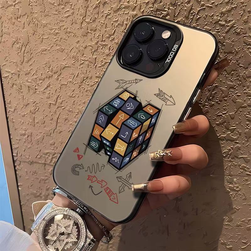 Arrow Rubik's Cube for Apple 16Pro mobile phone case iPhone15Pro new 14Pro personality 17Pro creativity