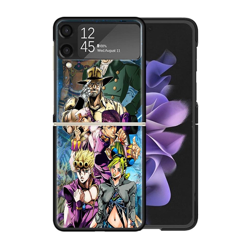 All JoJo's Bizarre Adventure Clear Phone Case For Samsung Z Flip 7 6 5 4 3 Galaxy ZFlip7 ZFlip6 ZFlip5 ZFlip4 ZFlip3 5G Print Co