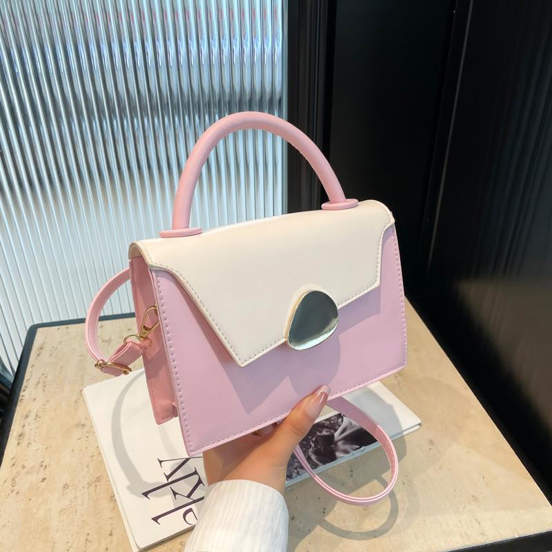 Trendy Pu Small Square Shoulder Bag With Unique Stitching For Everyday Use