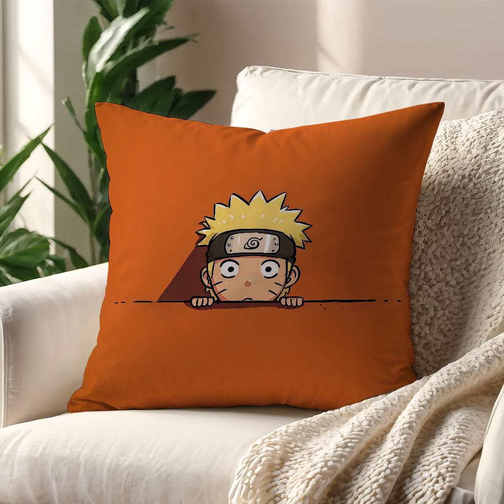 Anime NNarutoO Chibi cushion cover For Pillow Printing Sofa Decoration Home Car Room Coffee Shop Office Nordic Simplicity