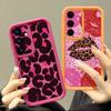 Bowknots Leopard Case For Samsung Galaxy A57 A37 A27 A17 5G A56 A36 A26 A16 A55 A54 S21 FE S22 S23 S24 Plus S25 S26 Ultra Shockproof Bumper Cover