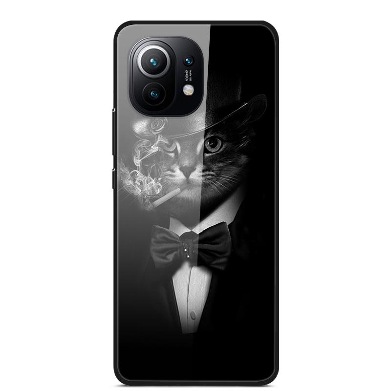 Luxury Cover Case for Xiaomi mi 11 Tempered Glass Cover for Xiaomi mi 11 Lite 5G NE Phone Case for Xiaomi Mi 11 mi11 Lite Coque