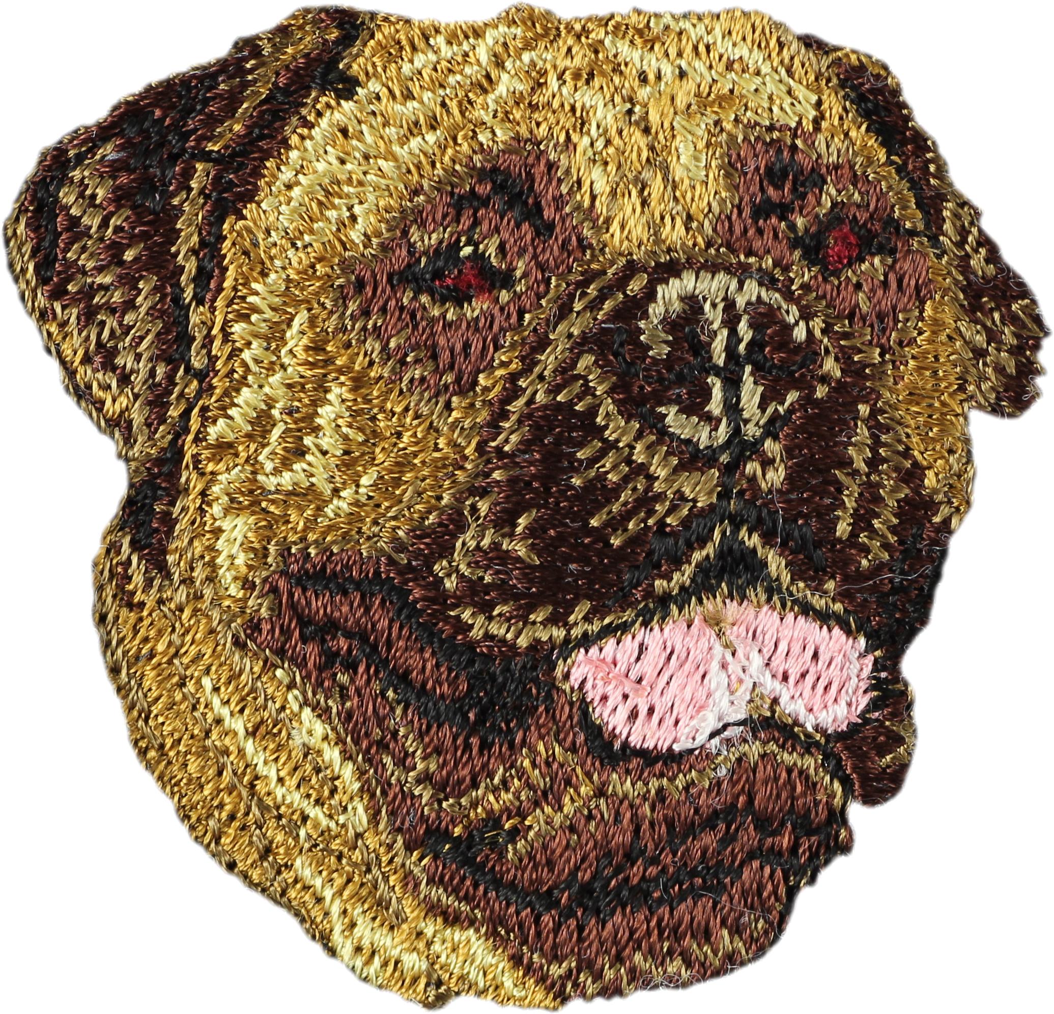 

Bullmastiff - dog-shaped patch, embroidered patch, unique decoration for Art-Dog backpack