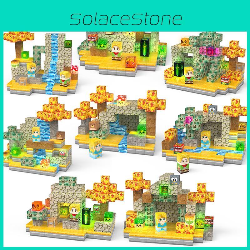 Blocks Magnetic Building For Children With Light Features For Building Creative