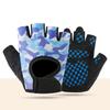 Children's half-finger gloves Boys and girls outdoor sports cycling roller skating non-slip wear-resistant breathable ice silk thin cartoon E5