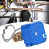 Motorized Ball Valve DN15 Brass Straight Through Hydraulic Fitting with Indication DC3‑6V