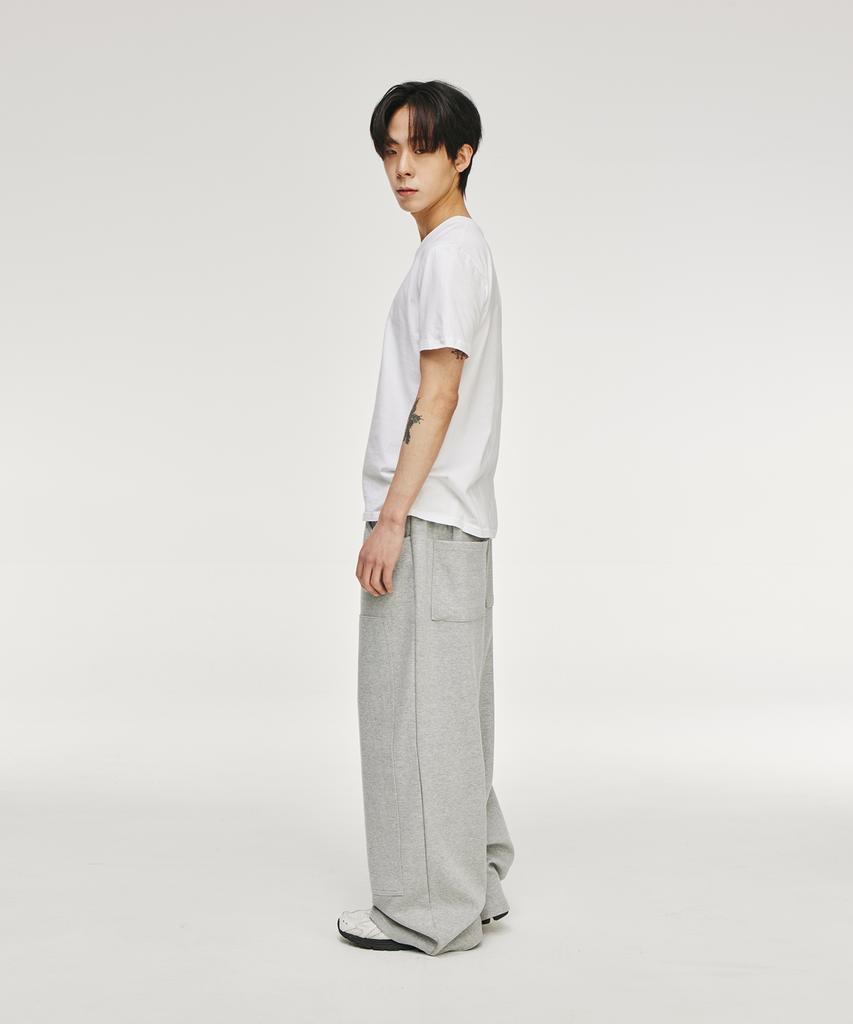 SIGNATURE Double Knee Training Pants [Melange Grey]