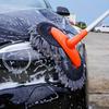 Adjustable Long Handle Chenille Microfiber Car Wash Brush, Soft No Scratch Heavy Duty Cleaning Mop Multi Surface Vehicle Detailing Tools