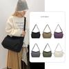 Borse a Tracolla da Donna in Nylon Impermeabili Semplici Borsa a Spalla da Donna di Grande Capacità Leggera Tinta Unita Multitasche Borsa Tote Femminile