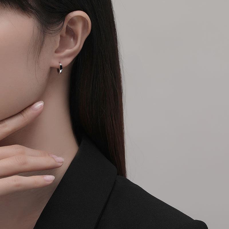 Diamond Earrings New Trendy Personalized Retro Niche Design Trendy Ear Buckles Men's and Women's Earrings