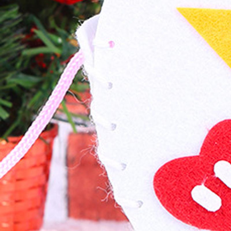 Filz Weihnachts-Bastelarbeit Vliesstoff Niedlich DIY Filz Weihnachten Näh-Bastelarbeit Ornament Handgemachtes Spielzeug Tasche