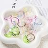 10pcs/lot Transparent Acrylic Jellyfish Wind Chimes Beads for Handmade DIY Decoration Phone Chain Jewelry Making Accessories