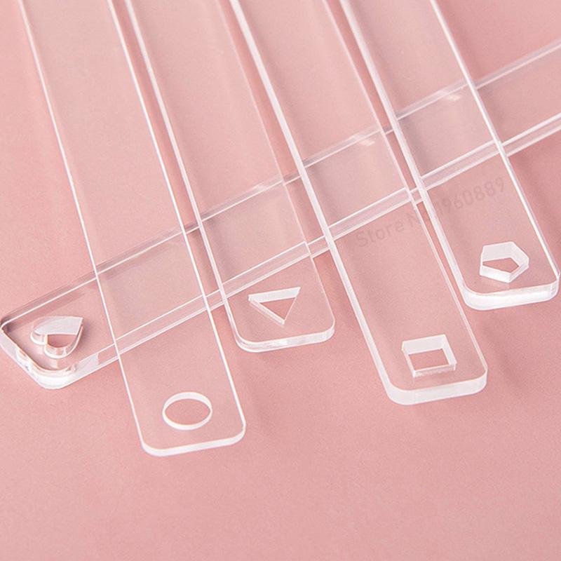 2Pcs Acrylic 2/3/4/5/6mm Rolling Strip Pin Rail Set Rolling Pin Guides Measuring Dough Strips Leveling for Pastry Baking Cookies