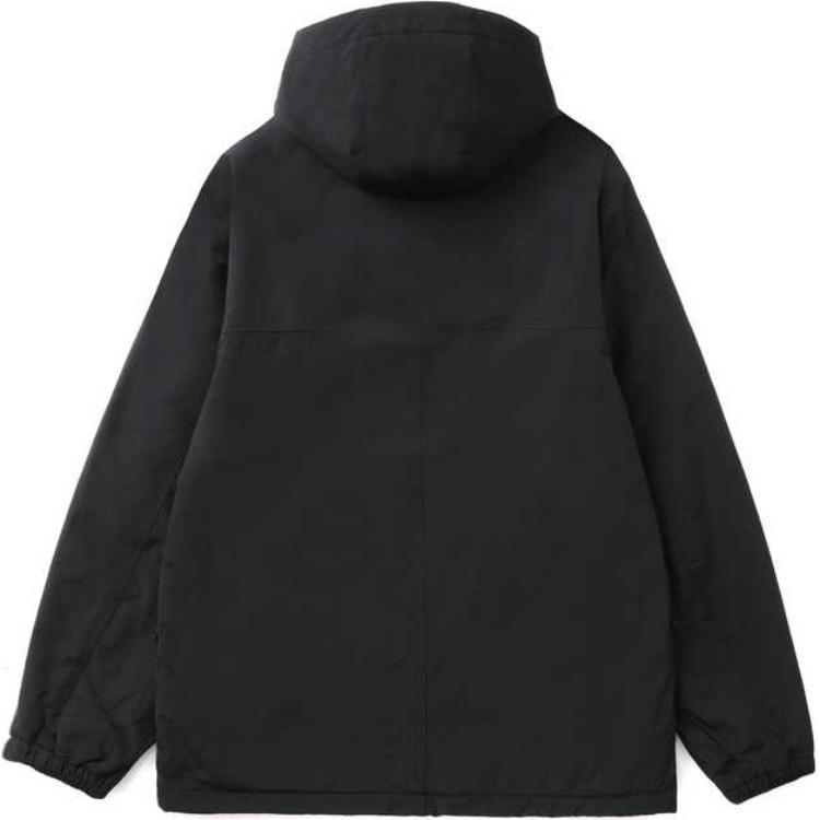Carhartt WIP Logo Embroidered Water-Resistant Long Sleeve Hooded Jacket Men Jackets Black CHXJKI030820N-BKA