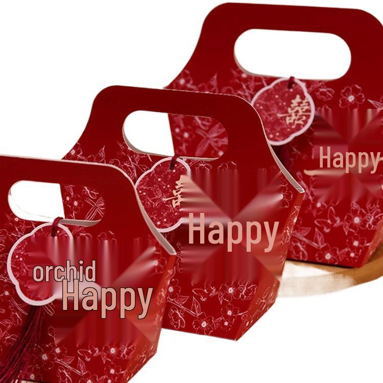 2025 New Style Hand-held Wedding Candy Box - Chinese Creative Gift Box