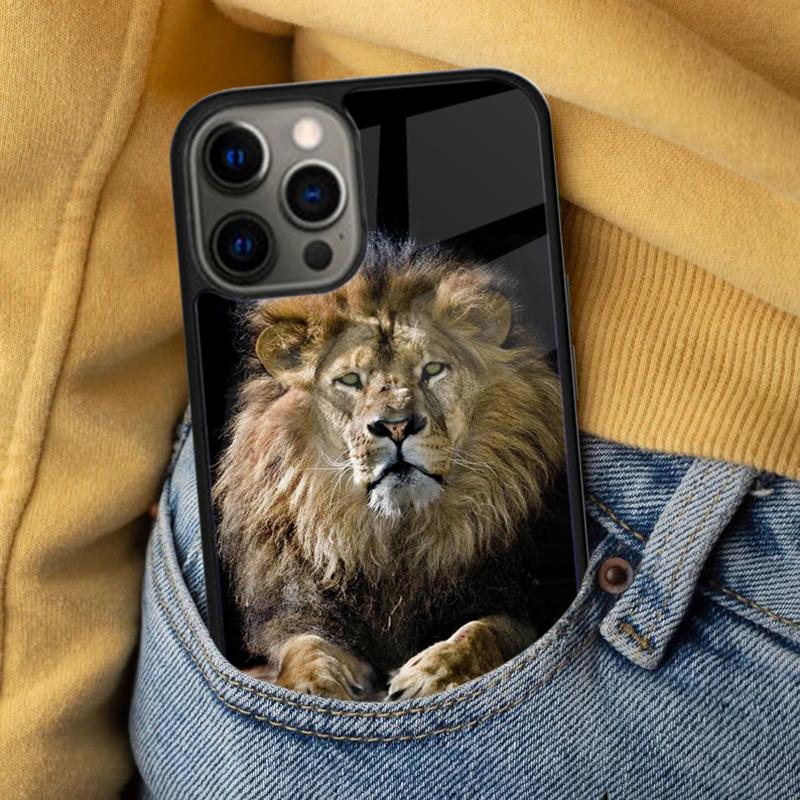 Lions Soft Phone Case for iPhone 17 Air 16e Pro max 15 Pro 13 14 Plus 11 12 MagSafe Magnetic Coque
