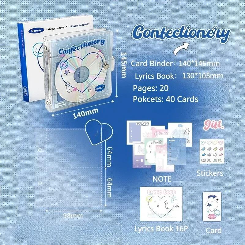 Retro Shape Card Photo Album for 3 Inch Kpop Star Small Photo Card Collection Book Creative Design Card Binder Chasing Gifts