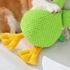 Stuffed Duck Dog Toy Squeaky Plush Duck Dog Chew Toy Interactive Puppy Teething Toy Dog Snuggle Toy for Tug-of-War Play Anxiety Relief