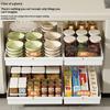 1Pc Kitchen Storage Rack With Slide Rails Pull-Out Drawer Type Storage Tray Spice Box Storage Rack For Cupboard Cabinet