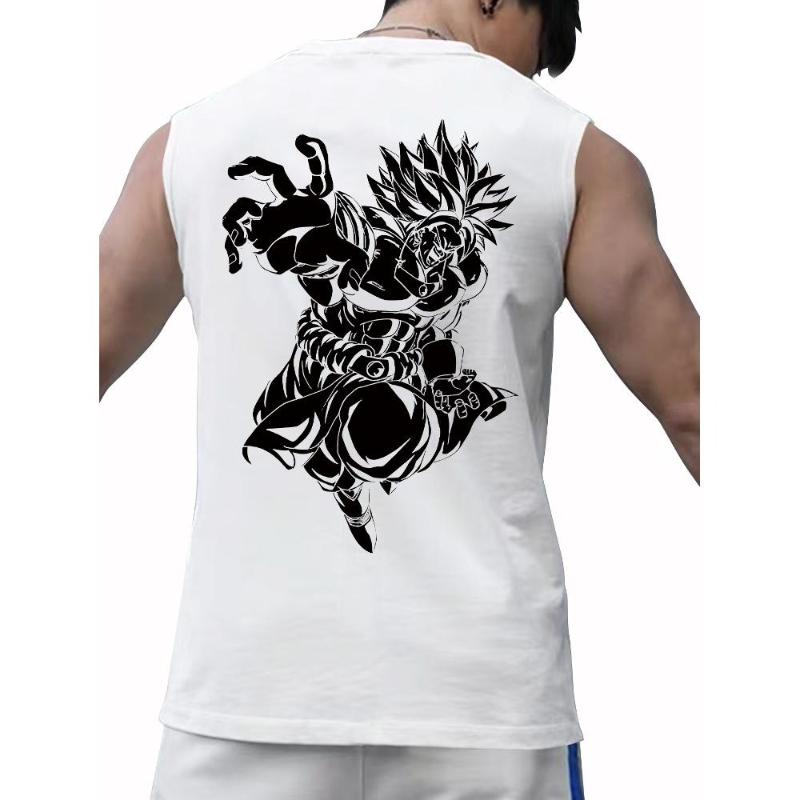 

Удобная и универсальная, свободного кроя, идеально подходит для повседневной носки и неформальных встреч, мужская майка XXL белый