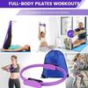 13 Piece Yoga Circle Gym Set - Solid Color PP Fitness Equipment. Stretching & Core Training Tools for Sculpting Flexibility.