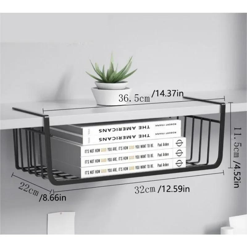 1PC Off-The-Shelf KitchenTiered Storage Shelf Student Dormitory Wardrobe Dormitory Desk Storage Hanging Basket Organizer Kitchen