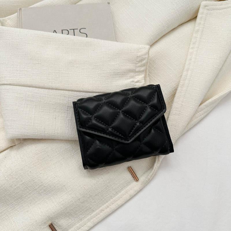 Chic Minimalist Pu Small Square Handbag For Women In Stylish Colors For Autumn чёрный