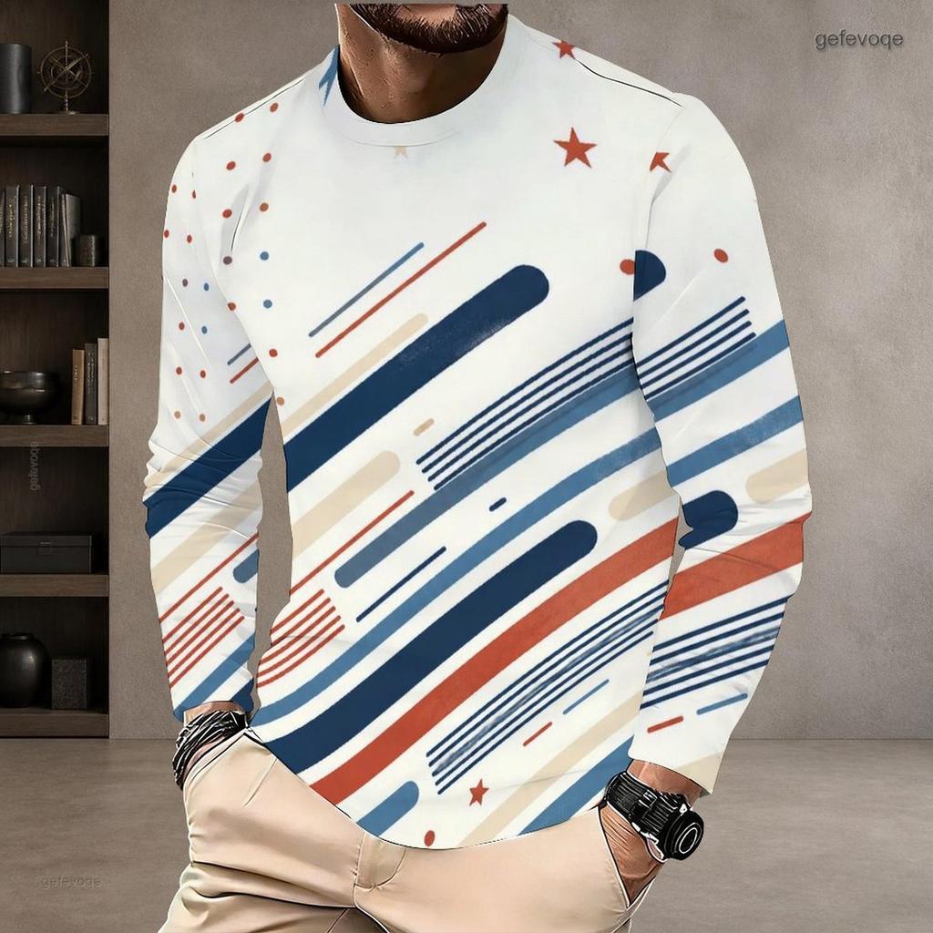 Men Plus Size Crew Neck Long Sleeve Shirt Black Gothic Skull Skeleton Hand Snake Graphic Casual Street Style Top