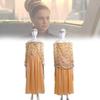 Costume élégant de la reine Amidala de Star Wars, tenue unisexe pour cosplay et jeu de rôle fantastique.