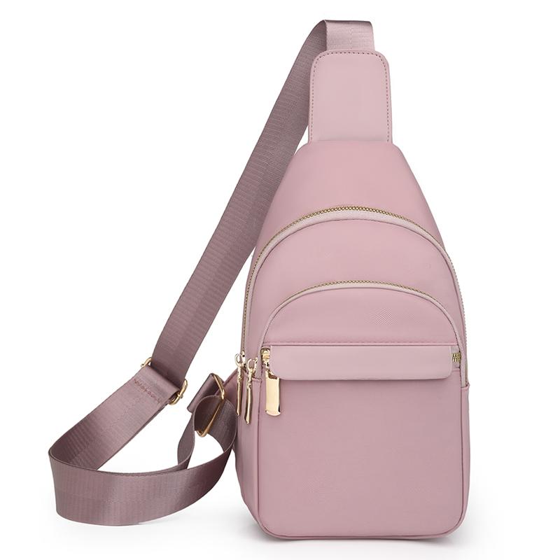 Dámska náprsná taška s kontrastnou farbou, veľkokapacitná taška cez rameno/crossbody