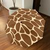1pc Giraffe Print Animal Skin Pattern Automatic Open/Close Umbrella with Windproof, 8-Rib Sturdy Canopy, Durable Ribs, Fashionable Design1195A