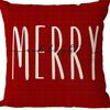Merry Christmas Decor Cushion Cover x cm Pillow CaseCartoon Reindeer Santa Claus Printed Throw Pillowcase Linen Pillow Cover