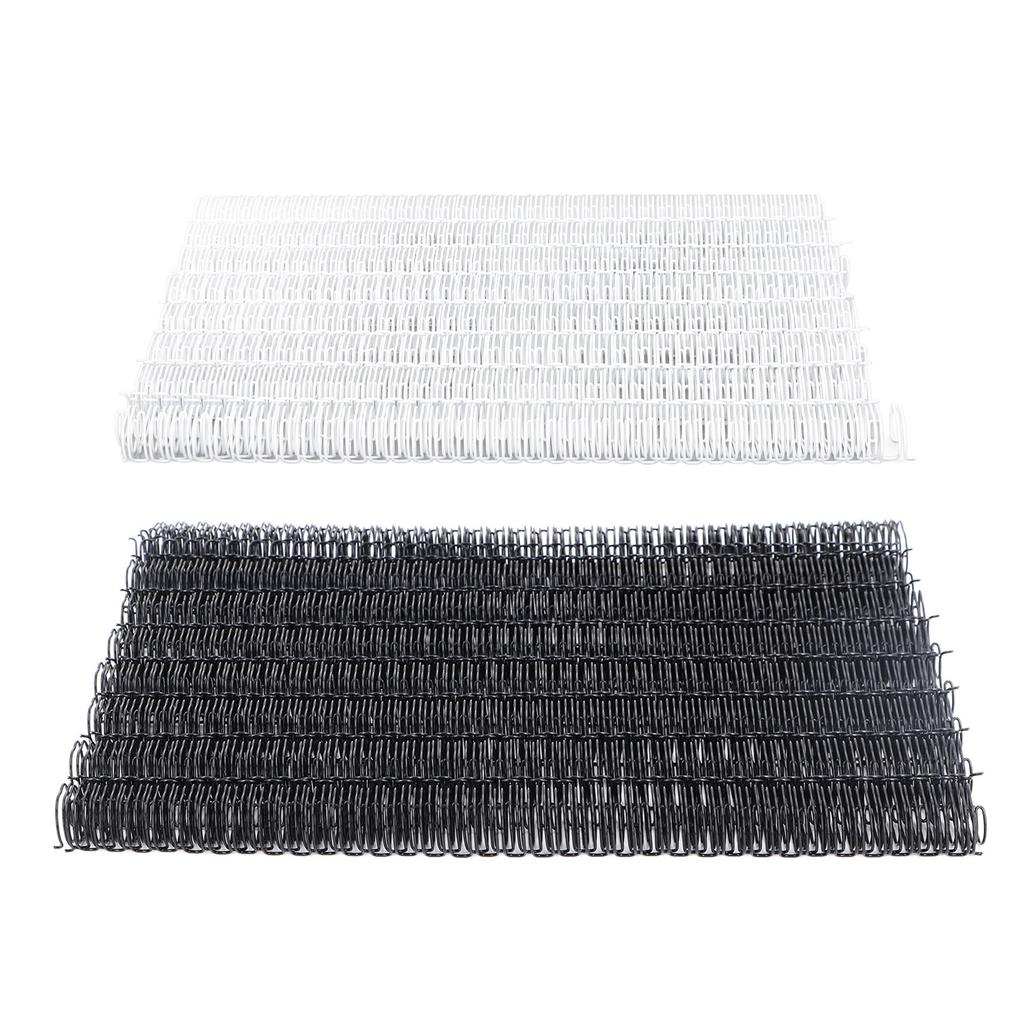 100PCS Doppel Schleife Draht Binderücken 9/16 Zoll 34 Schleife 3:1 Pitch 120 Blatt Kapazität Spiralbindung
