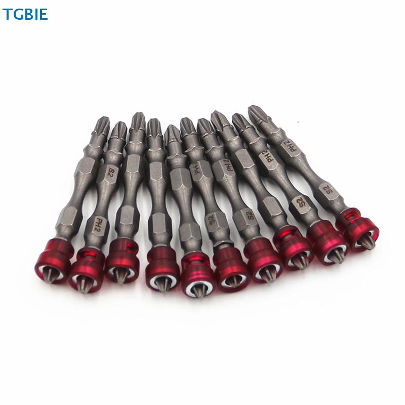 [TL][TL]5Pcs PH2 Phillips Single Head Magnetic Screwdriver Bits Anti-Slip 1/4 Inch Hex Shank Drywall Electric Screwdriver Tools