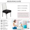 Stretch-Stuhlsitzbezüge aus Jacquard für Esszimmer, abnehmbar, waschbar, staubdicht, Stuhlsitzkissenschutz, Schonbezüge