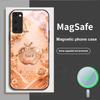 Lucky and Romantic Love For Magsafe Samsung S25 S25 Edge S25Ultra S8 9 10 20 S21 Pro 22 Plus S23 FE S24 Ultra Glass Phone Case