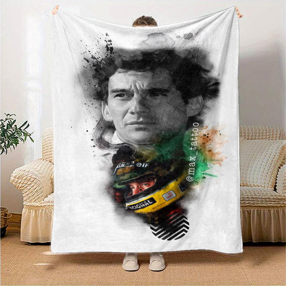 Ayrton Senna Blanket, High quality Comfortable for All Seasons, Home Decor, Warmth and Comfort