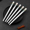 Creative Cotton Flower Ceramic Chopsticks for High End Household Use, Antibacterial, Anti Mold, Anti Slip, Moisture Resistant