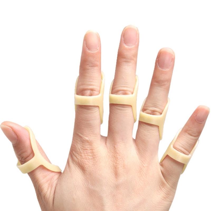 5 Pcs Reusable Oval Finger Splints Finger Support Brace Stabilizers Triggers Finger Splints for Broken Straightening