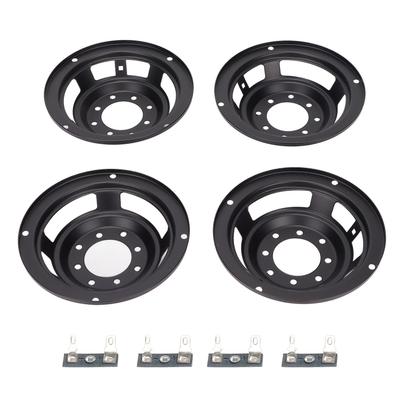 4 pièces Support de Bassin de Haut-Parleur 4 Pouces Panier Cadre en Fer pour Réparation de Haut-Parleurs DIY