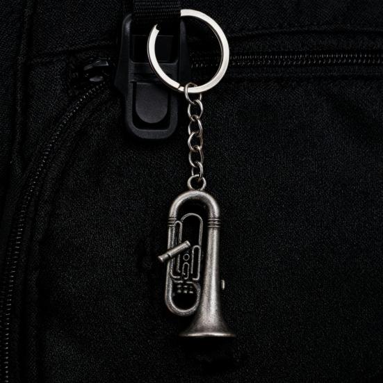 Musician Keychain Pendant Decorative 3D Design Bag Hanging Pendant Miniature Instrument Shape Key Holder Bag